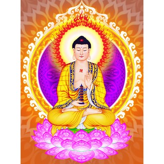 Tranh đá 5D, tranh đính đá Phật Dược Sư 60*85CM