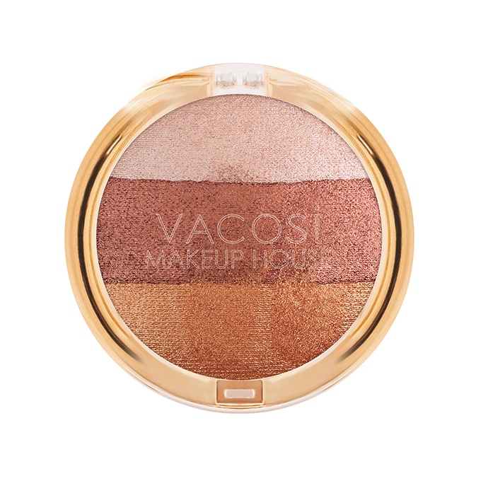 Phấn mắt 3 màu Vacosi hộp tròn