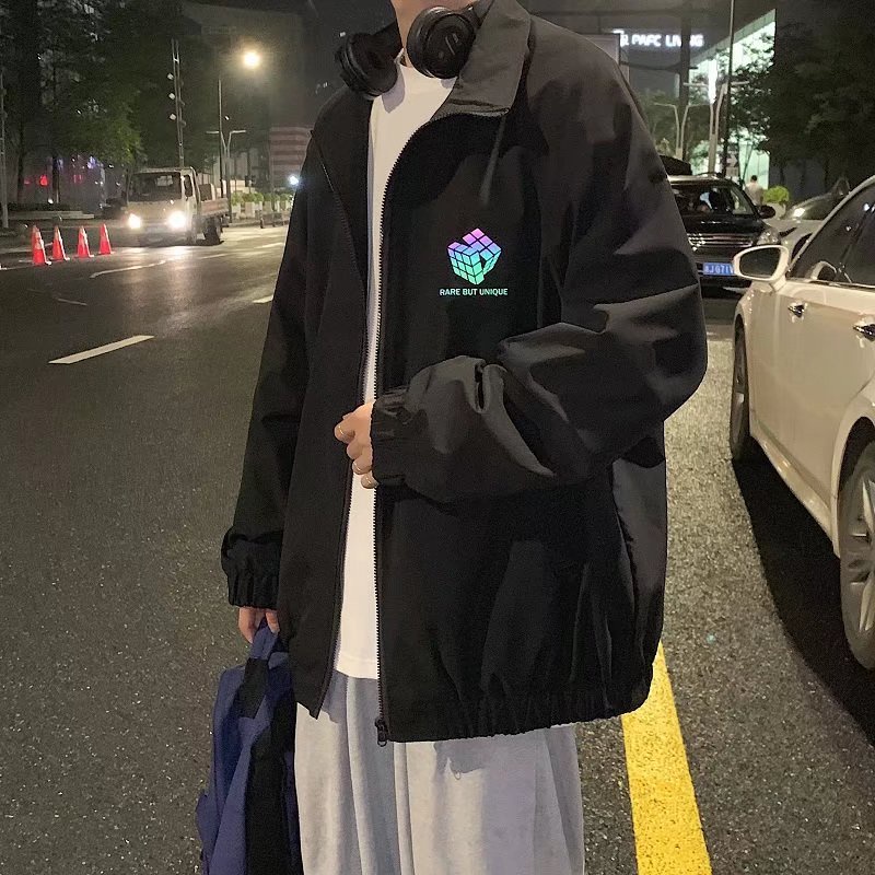 Áo Khoác Bóng Chày Phong Cách Hong Kong Thời Trang Xuân Thu Size M-3Xl