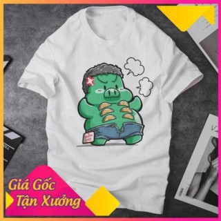 [ÁO THUN IN] Áo thun hulk chibi, heo mập cosplay hulk chibi
