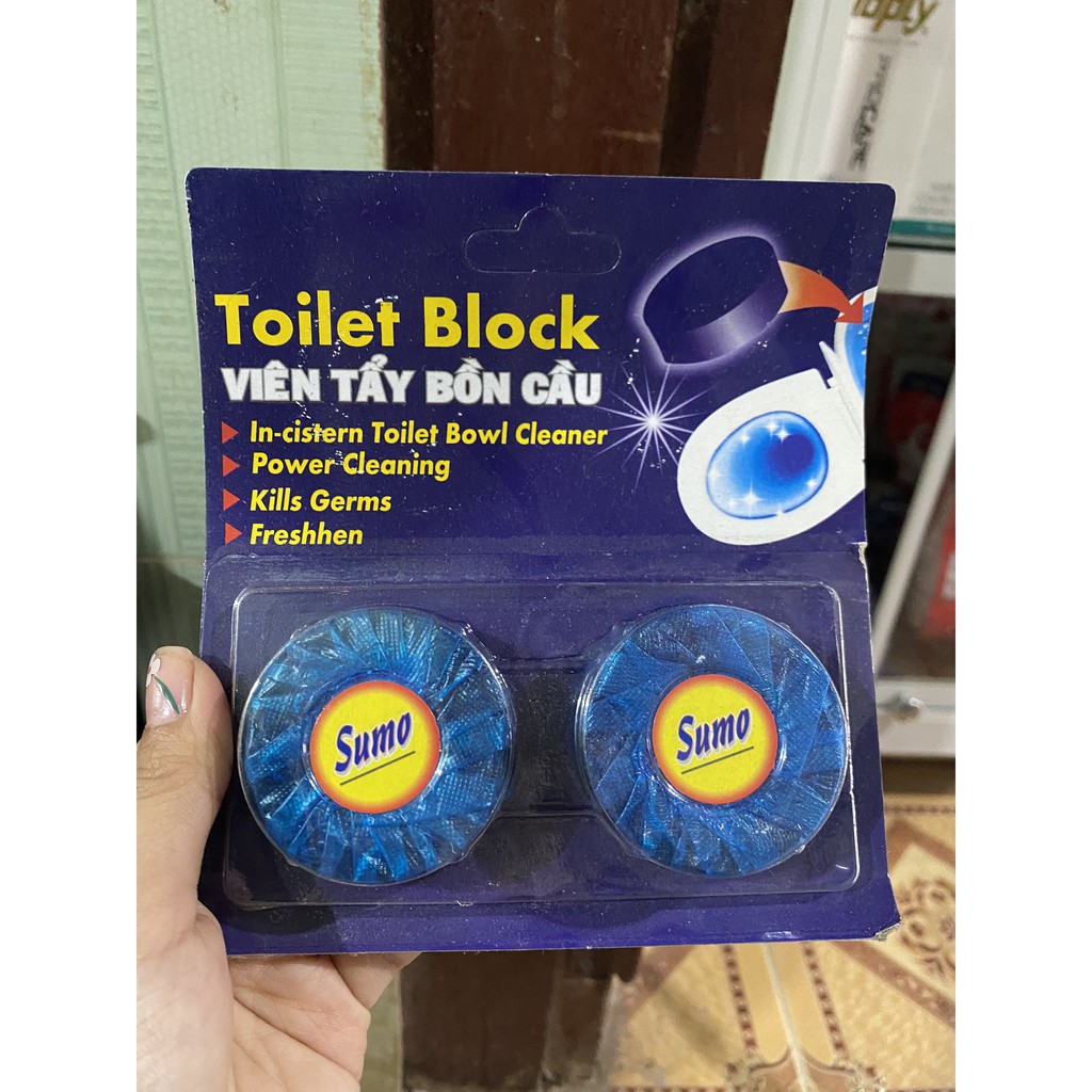 Viên tẩy bồn cầu Sumo Toilet Block 2 Viên x 50g - STBC