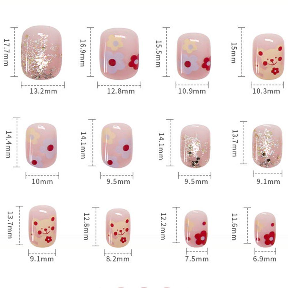 Bộ Móng Tay Giả Ngắn Che Phủ Toàn Diện