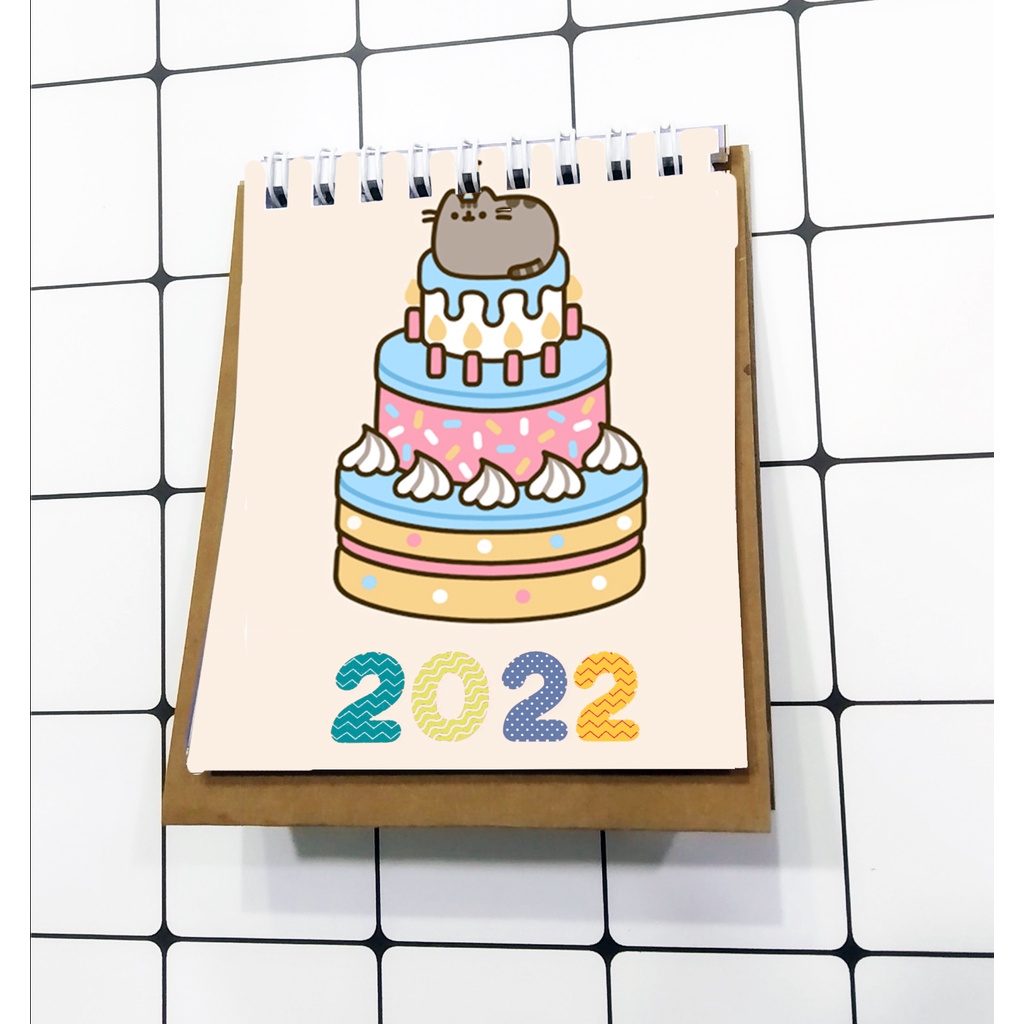 Lịch pusheen để bàn mini 2024 LMI10 12x9 cm