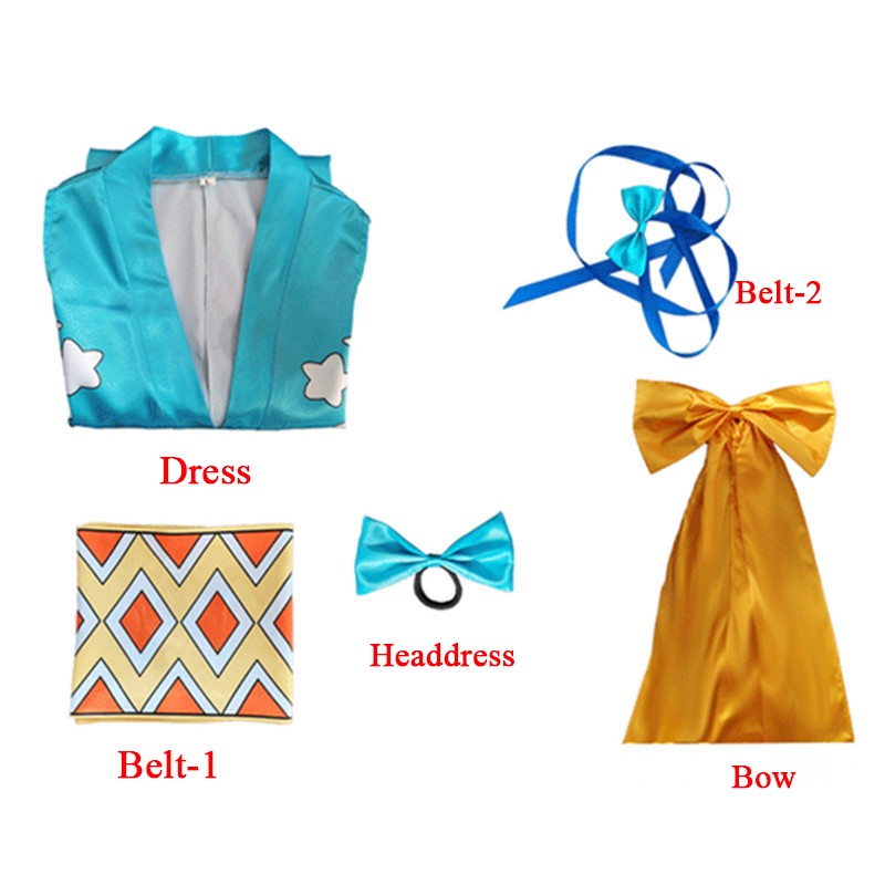 Bộ Tóc Giả kimono Hóa Trang Nhân Vật nami wano Trong one piece