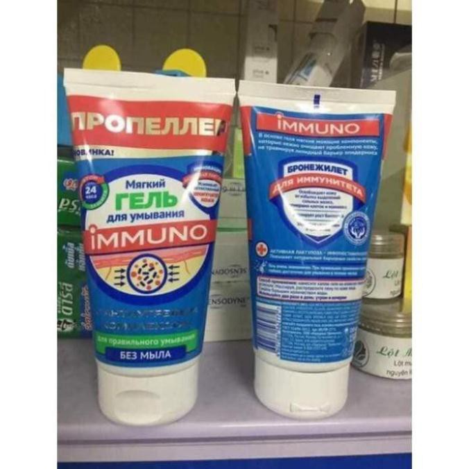 Sữa Rửa Mặt Ngừa Mụn Immuno Dạng Gel Của Nga - 150ml - Nhẹ nhàng lấy đi những nhân mụn cho da nhạy cảm | BigBuy360 - bigbuy360.vn