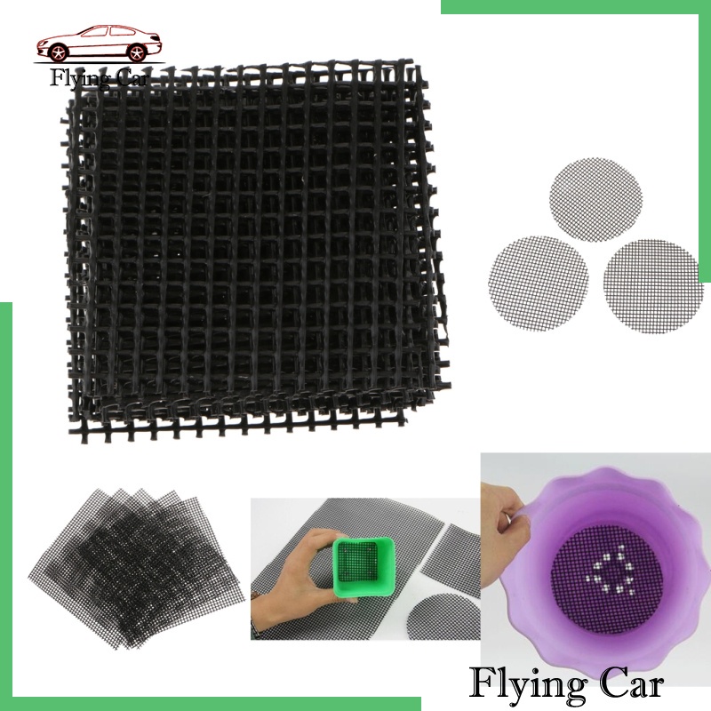 [Lzdjfmy2] 5 Tấm Lưới Lót Chậu Cây Bonsai Kiểm Soát Côn Trùng 15X15Cm