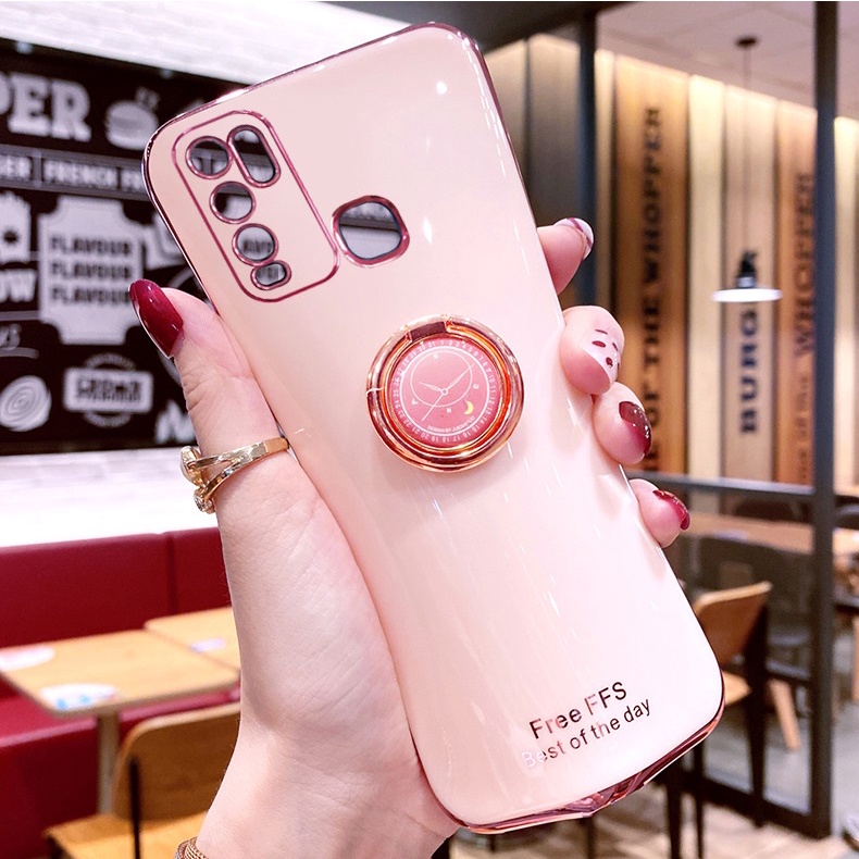 ỐP LƯNG SILICON VIVO Y30, Y30I, Y50 KÈM IRING SANG TRỌNG