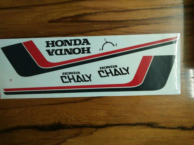 Bộ tem honda chaly màu đỏ