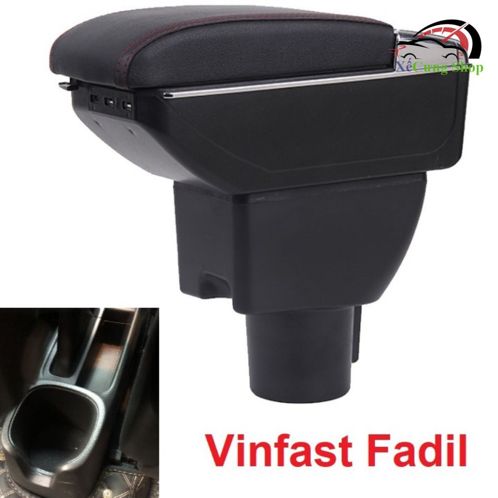 Hộp tỳ tay ô tô cao cấp Vinfast Fadil tích hợp 7 cổng USB