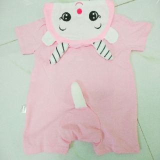 Bodysuit hình thú tay ngắn cho trẻ nhỏ hình Dê Hồng