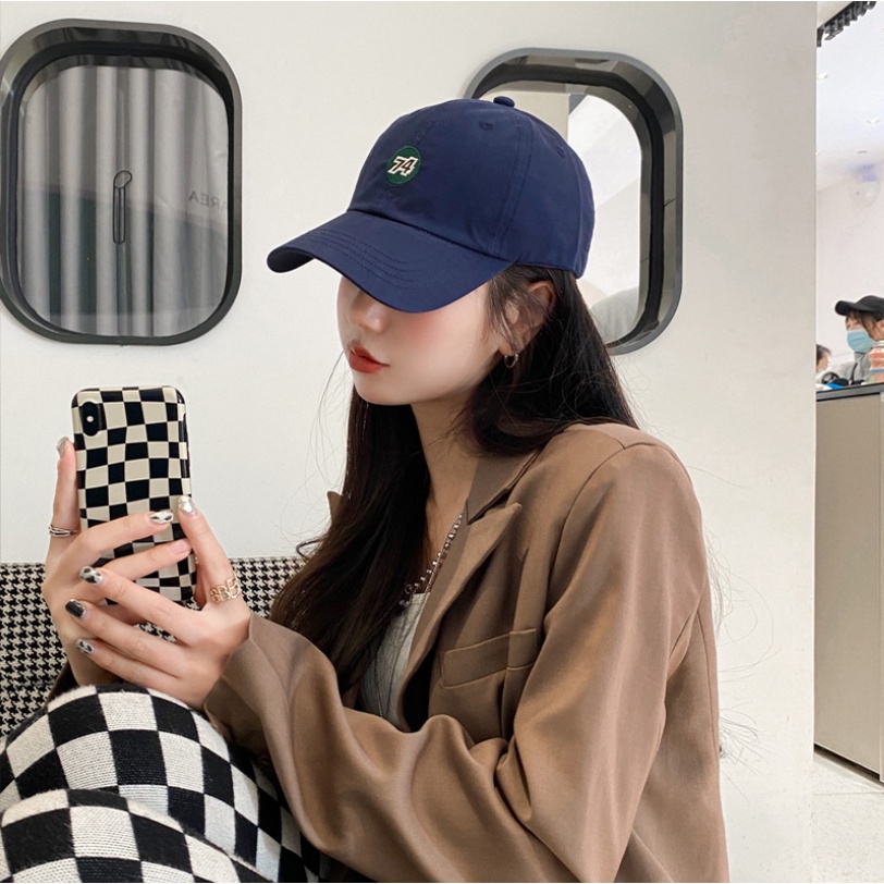 Mũ lưỡi trai nam nữ thêu số thời trang, phong cách Hàn quốc cao cấp