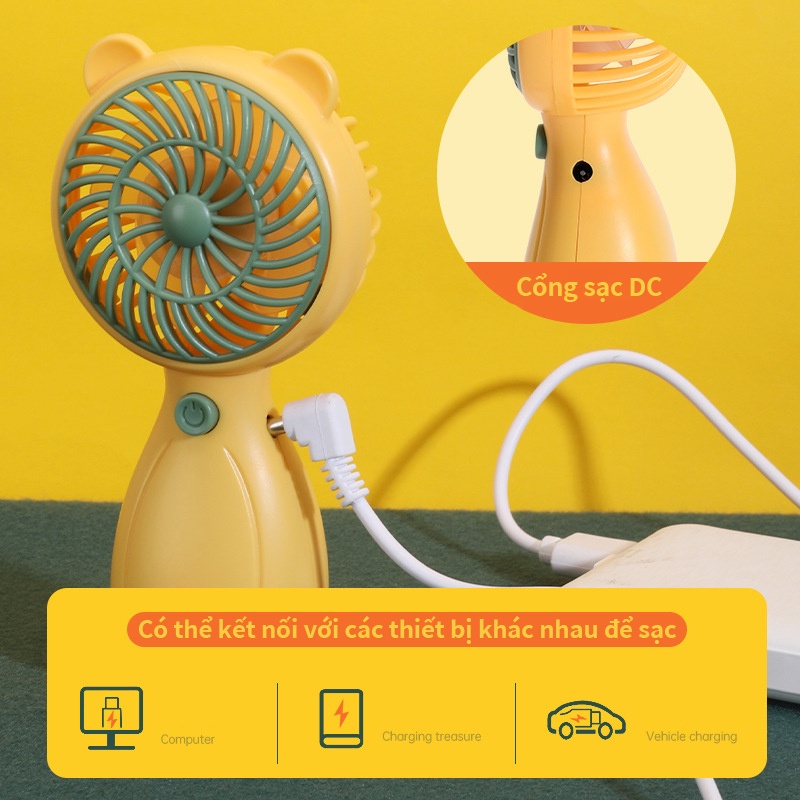 Quạt nhỏ cầm tay USB có thể sạc lại mini di động di động câm quạt nhỏ để bàn,Quạt mini cầm tay