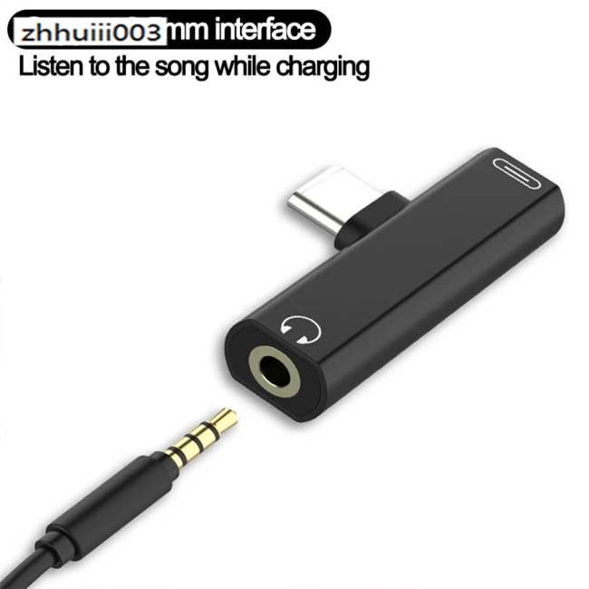Đầu Chuyển Đổi Cáp Sạc Tai Nghe Giắc Cắm Usb 3.5 Sang Type C Otg 2 Trong 1 Chuyên Dụng Cho Macbookpro Xiaomi