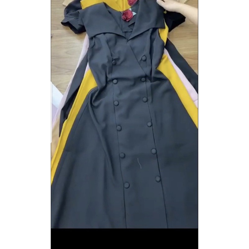 đầm công sở tiệc cao cấp cổ vét