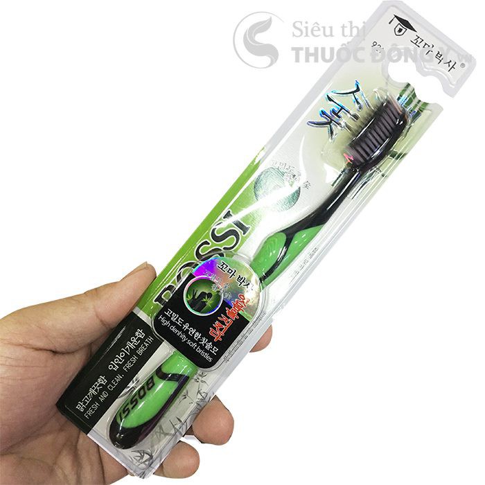 COMBO 5 BÀN CHẢI ĐÁNH RĂNG SỢI THAN TRE HÀN QUỐC BOSSI