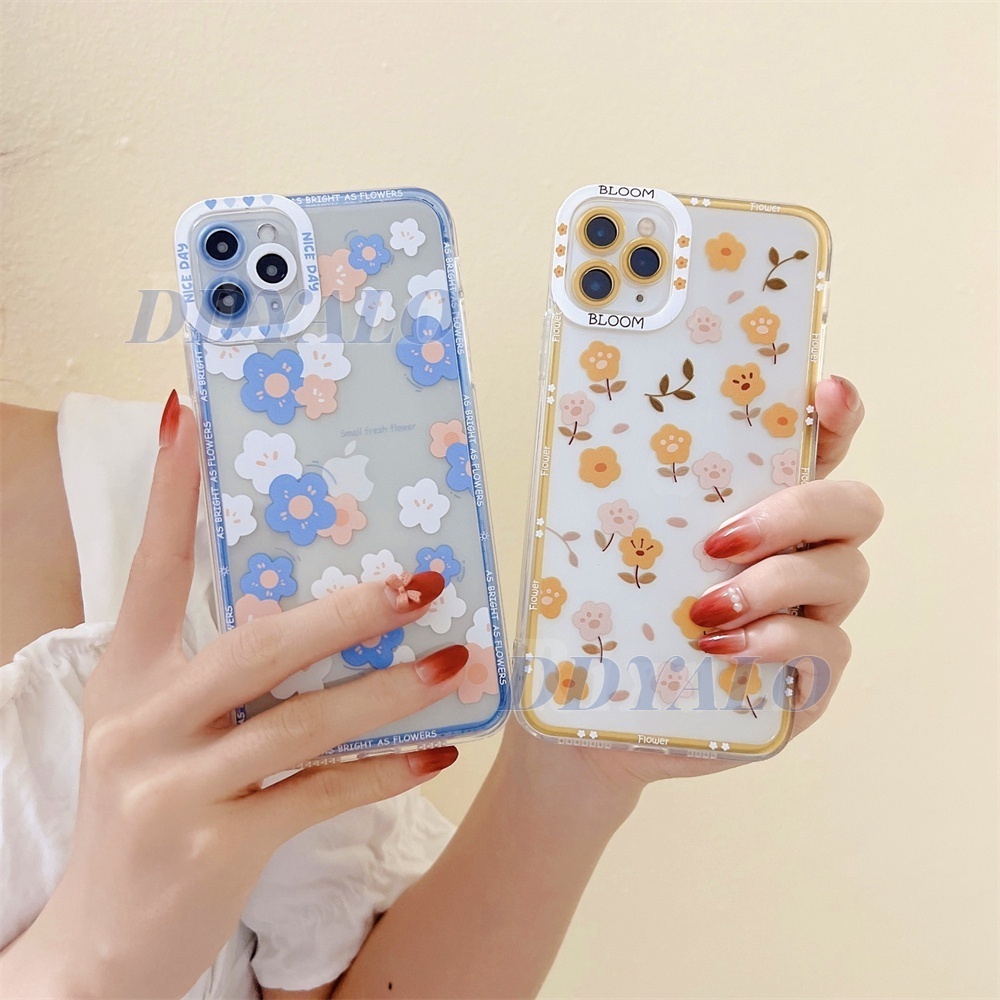 Ốp Điện Thoại TPU Mềm Trong Suốt Hình Hoa Cho OPPO A96 A95 A55 A76 A16 A15 A54 A15 A74 A5S A12 A7 A3S A31 A37 A53 A92 A52 F11 Reno 7 5F 4F