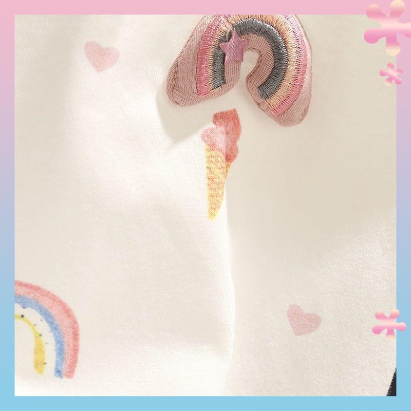 Áo Thun Cotton Mỏng Mùa Hè Tay Ngắn Phong Cách Mới 2021 Cho Bé Gái