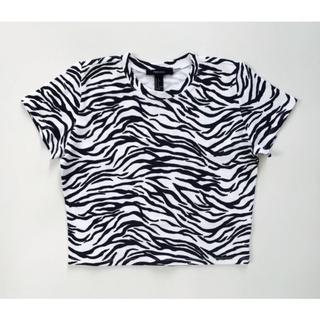 Áo thun rằng ri crop top