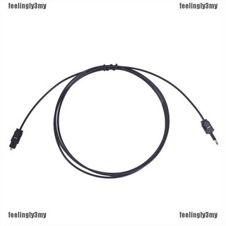 ❤Ada❤ Cáp âm thanh màu đen TOSLink Cắm vào MINI-TOSLink TÙY CHỌN 3.5mm Jack 1M
