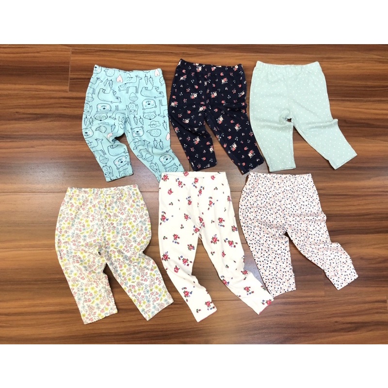 Set 5 quần legging bé gái xuất dư