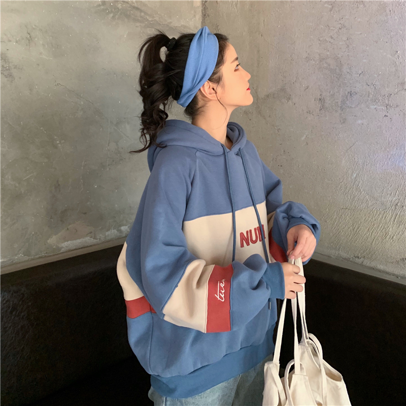Áo hoodie dài tay phong cách Hàn Quốc cho nam và nữ