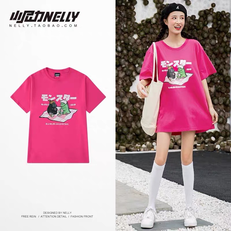 ( có sẵn )Áo phông hồng đậm cực ON-TREND chính hãng Nelly heybig