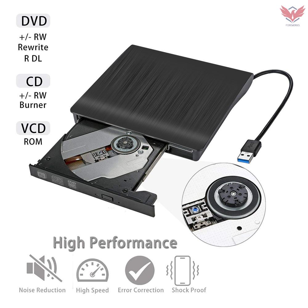 Ổ Đĩa Dvd Gắn Ngoài Usb 3.0 Di Động 9.5mm Cho Windows Linux Mac | BigBuy360 - bigbuy360.vn