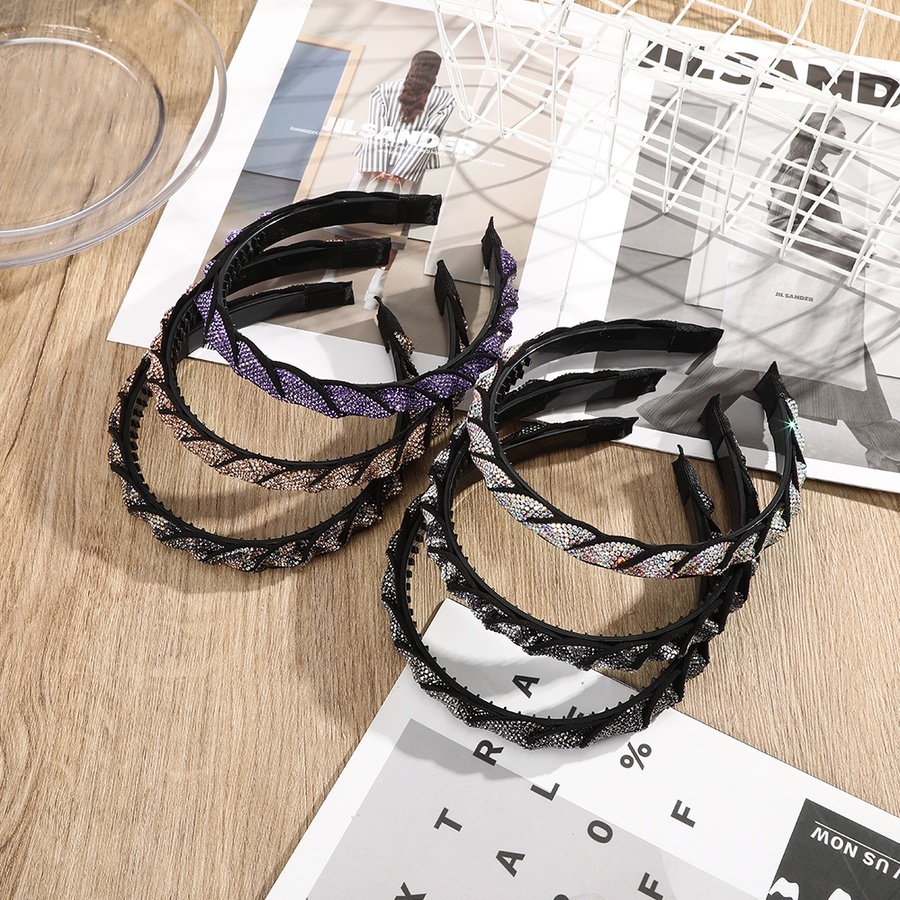 Băng đô cài tóc đính đá pha lê nhân tạo thời trang phong cách hàn quốc cho nữ