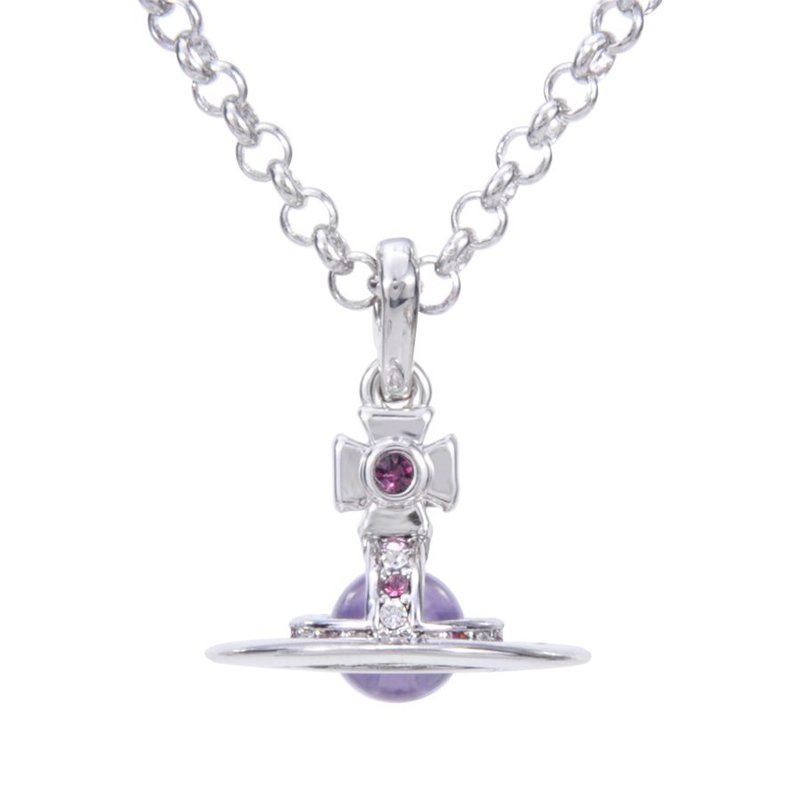 Vivienne Vòng cổ Hạt Gỗ Mini 6Mm Ba Chiều Hình Hành Tinh Trái Đất Ba Chiều Đầy Màu Sắc