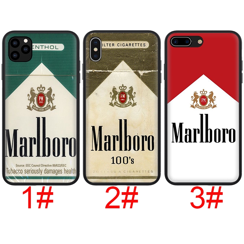 Ốp điện thoại mềm hình Marlboro cho iPhone 11 Pro XS Max XR X 8 7 6S 6 Plus 5S 5 SE 2020