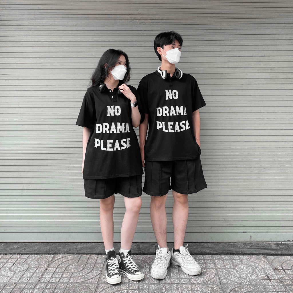 ÁO THUN FF FORM RỘNG POLO NO DRAMA, VẢI THUN 2 CHIỀU COTTON 250GSM