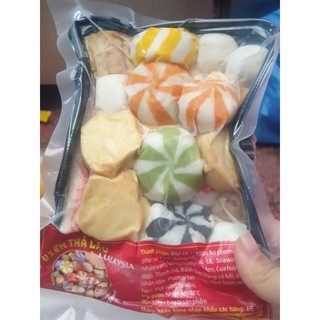 Viên thả lẩu Malaysia mix 15 vị 500g( Giao tại Hà Nội 30p - 1h)