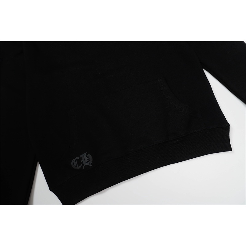 Hàng Có Sẵn Áo Hoodie Thể Thao Cotton Tay Dài In Chữ Chrome Hearts Cross Sanskrit Horseshoe Đơn Giản Dành Cho Cặp Đôi