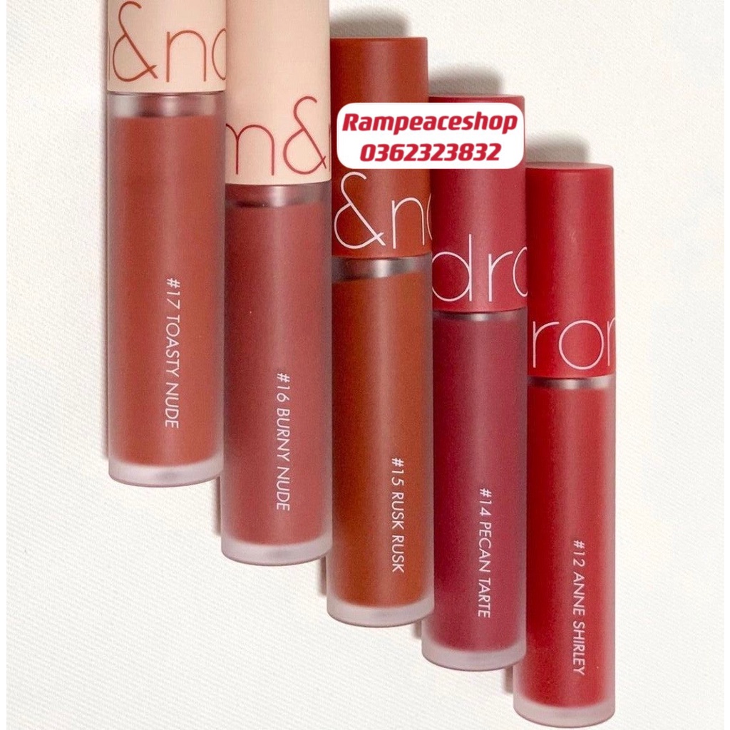 Son Kem Lì Romand Zero Velvet Tint Ver 2