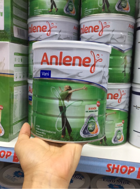 Sữa bột Anlene xanh 800g ( 19-45 tuổi)