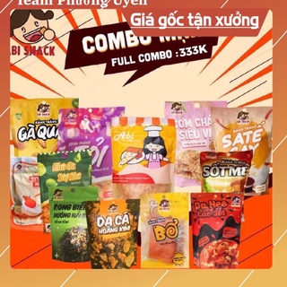 Combo mặn bánh tráng abi tặng 5 khẩu trang