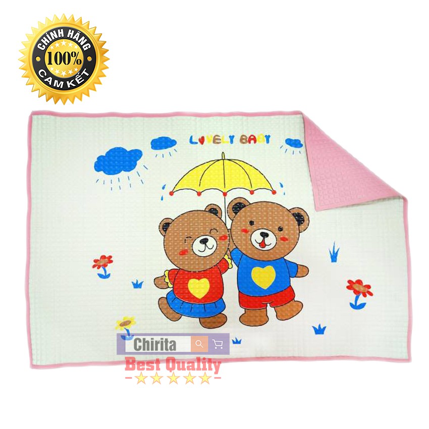 Tấm Lót Chống Thấm Cho Bé - Hàng Nhập Khẩu Malaysia - Lót Cao Su Cho Trẻ Cao Cấp Cuddles 90x60