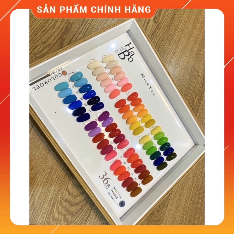 SET SƠN GEL HABO 36 MÀU - TẶNG BẢNG MÀU SƠN SẴN
