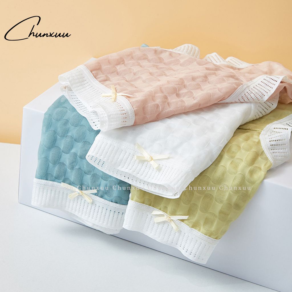 Quần lót nữ Su lạnh cao cấp phối viền ren Chunxuu chất liệu kháng khuẩn tông màu pastel ngọt ngào - QC112