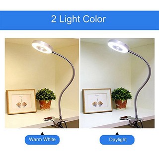 Đèn LED kẹp bàn có thể uốn cong tiện dụng