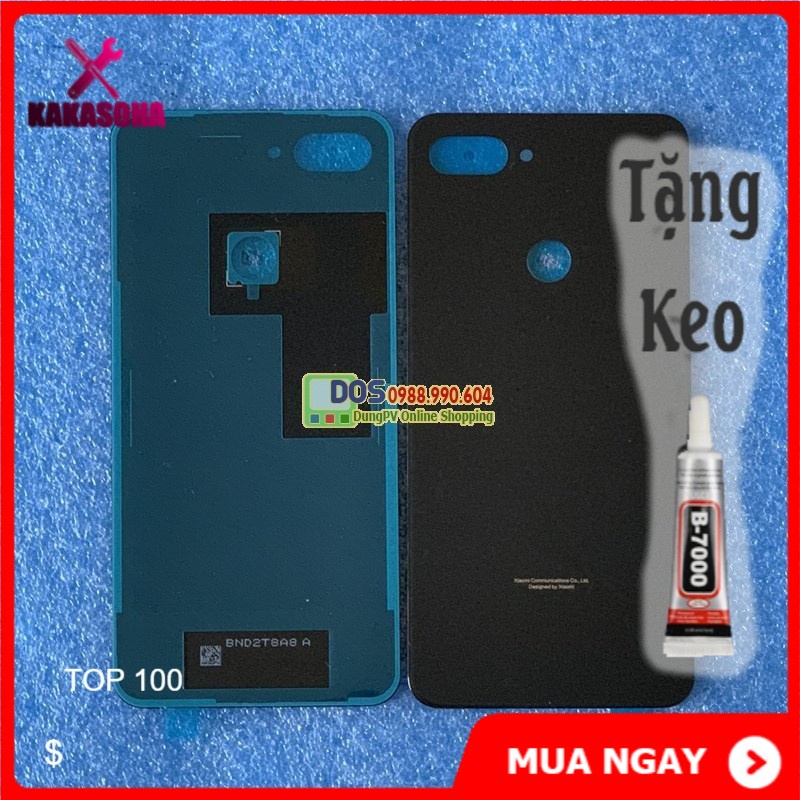 Vỏ máy, nắp lưng kính xiaomi mi8 lite, mi 8 lite