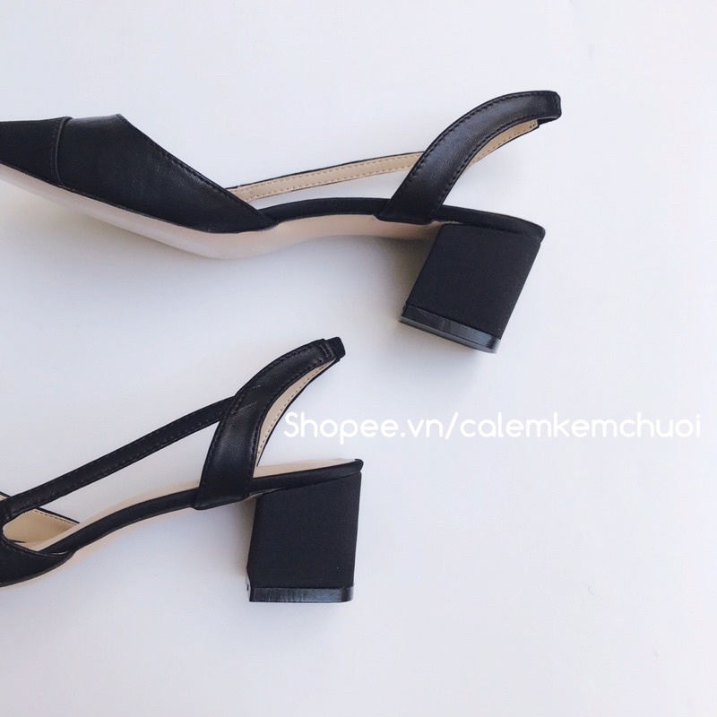 Giày sandal mũi vuông cut out ZARA