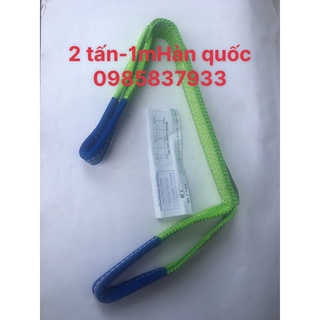Dây cẩu hàng 2 tấn 1m Samwoo Hàn Quốc dùng móc buộc cẩu kéo an toàn hiệu quả