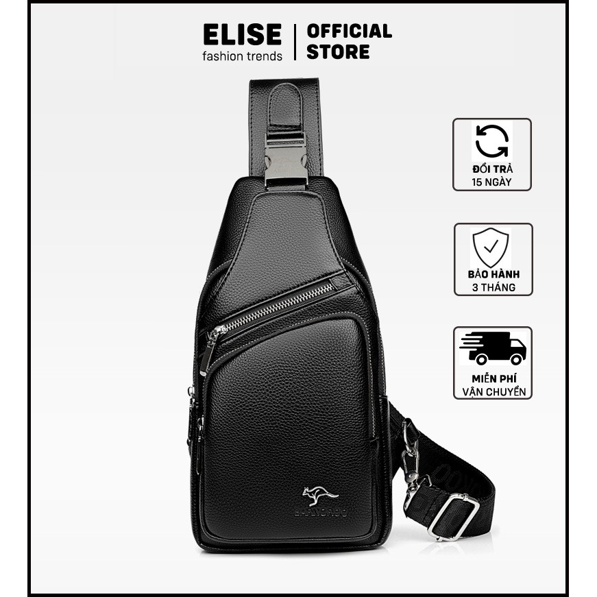 💥 FREESHIP💥 Túi Đeo Chéo Nam Da PU Cao Cấp Chống Nước Phong Cách Thể Thao Thời Trang Hàn Quốc