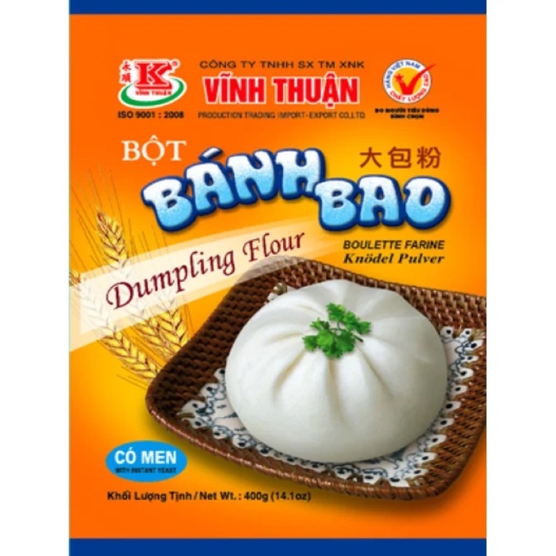 [RẺ VÔ ĐỊCH]-Bột Bánh Bao Vĩnh Thuận (Có Men) Gói 400g