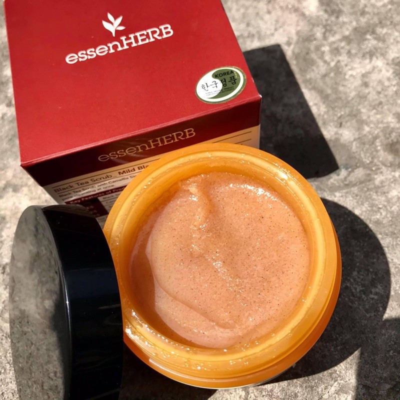 Tẩy da chết cho mặt Black Tea Scrub _ Mild Black Tea | EssenHERB | | BigBuy360 - bigbuy360.vn