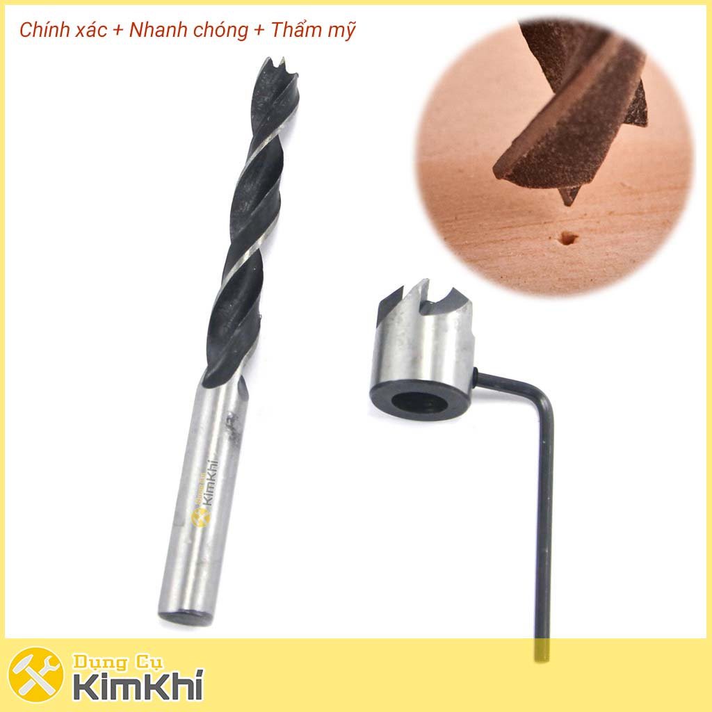 Bộ mũi khoan gỗ bắt âm mũ vít đầu đinh cỡ 3-10mm