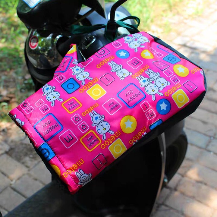 Gang tay đi xe máy nỉ bông chống mưa rét, hàng loại 1 -GTXM