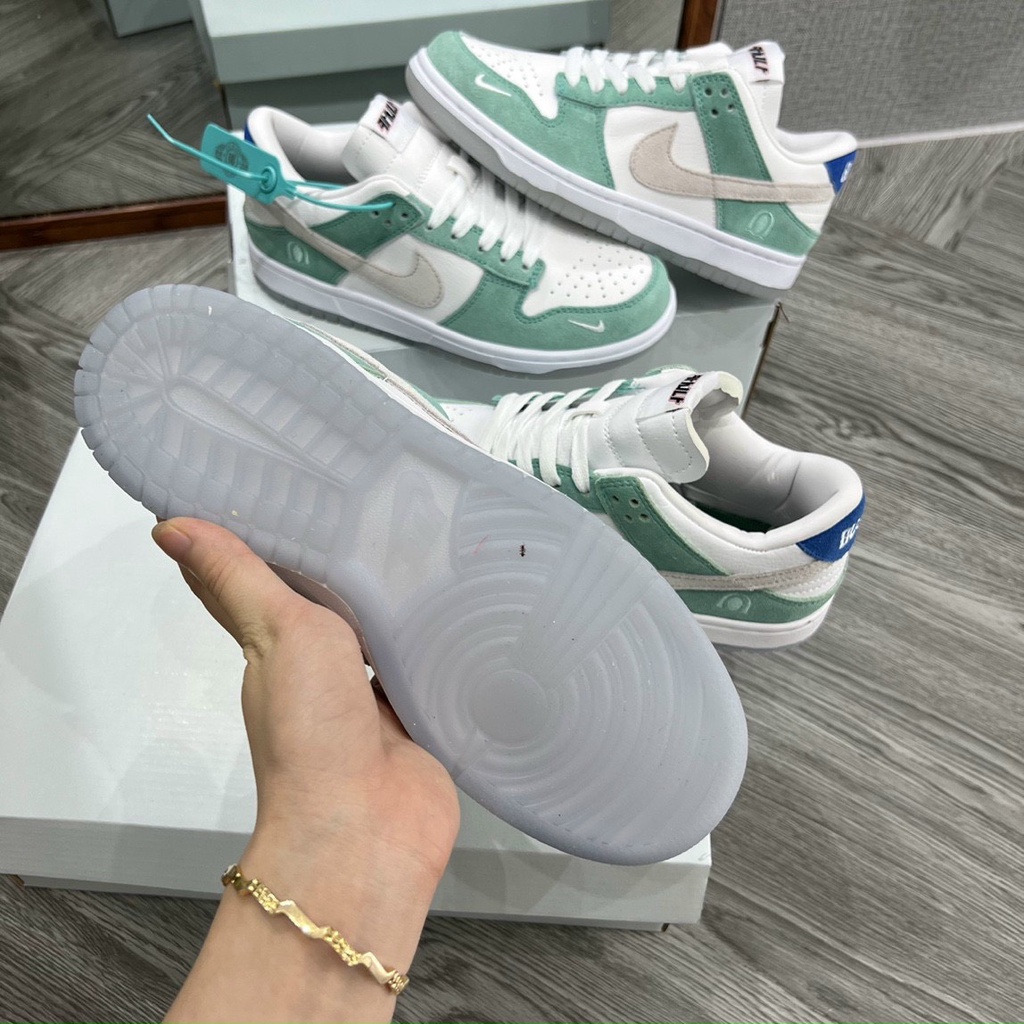 Giày_Nike SB Xanh Ngọc Bản Trung Siêu Cấp Full Phụ Kiện Kèm Quà Tặng Box Và Tất Nike