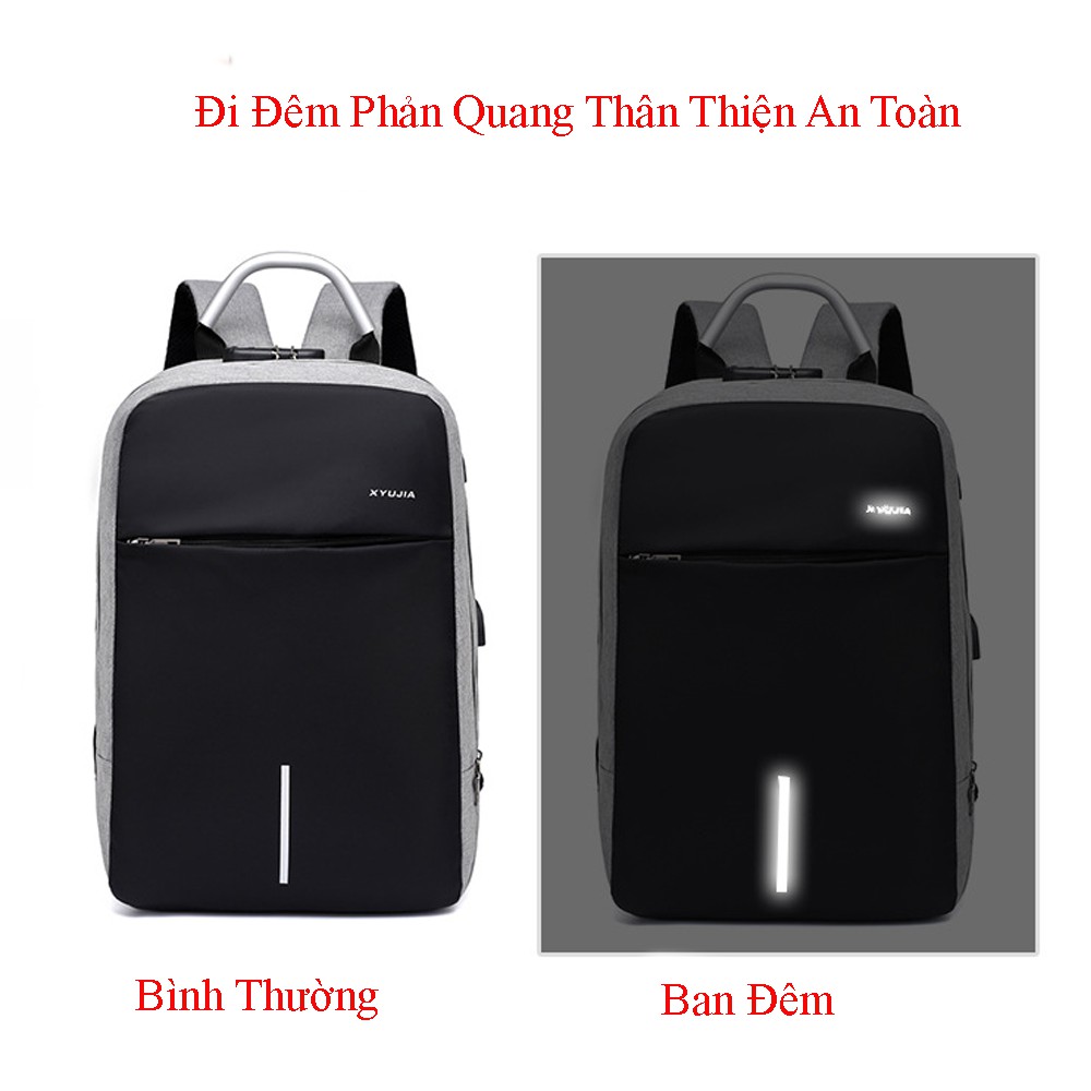 [GIÁ CỰC SỐC] Balo Đa Năng Laptop Có Sạc USB Ngoài Tích Hợp Khóa Số Chống Trộm BL06